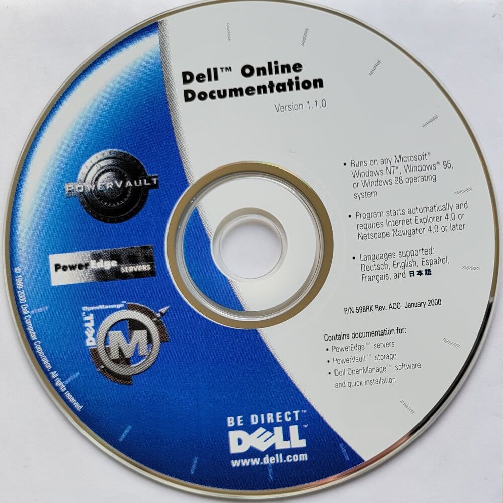 Vintage - Dell Online Documentation Version 1.1.0, 2000